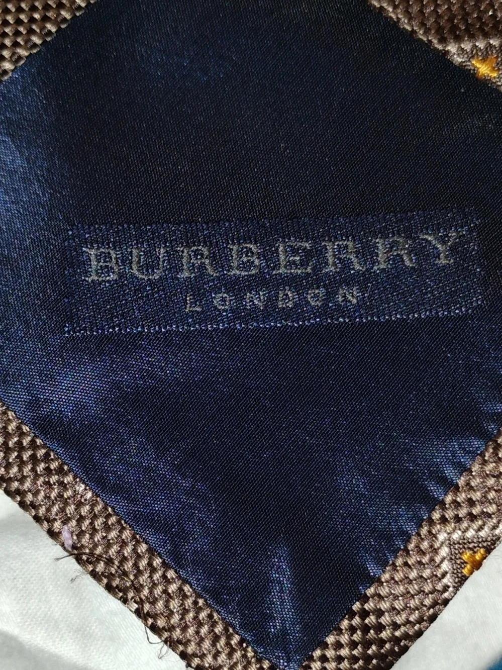Classic Brown Patterned Men's Tie - Brown Burberry